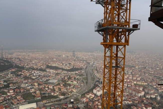 Çamlıca Kulesi Avrupa'nın zirvesine yükseliyor